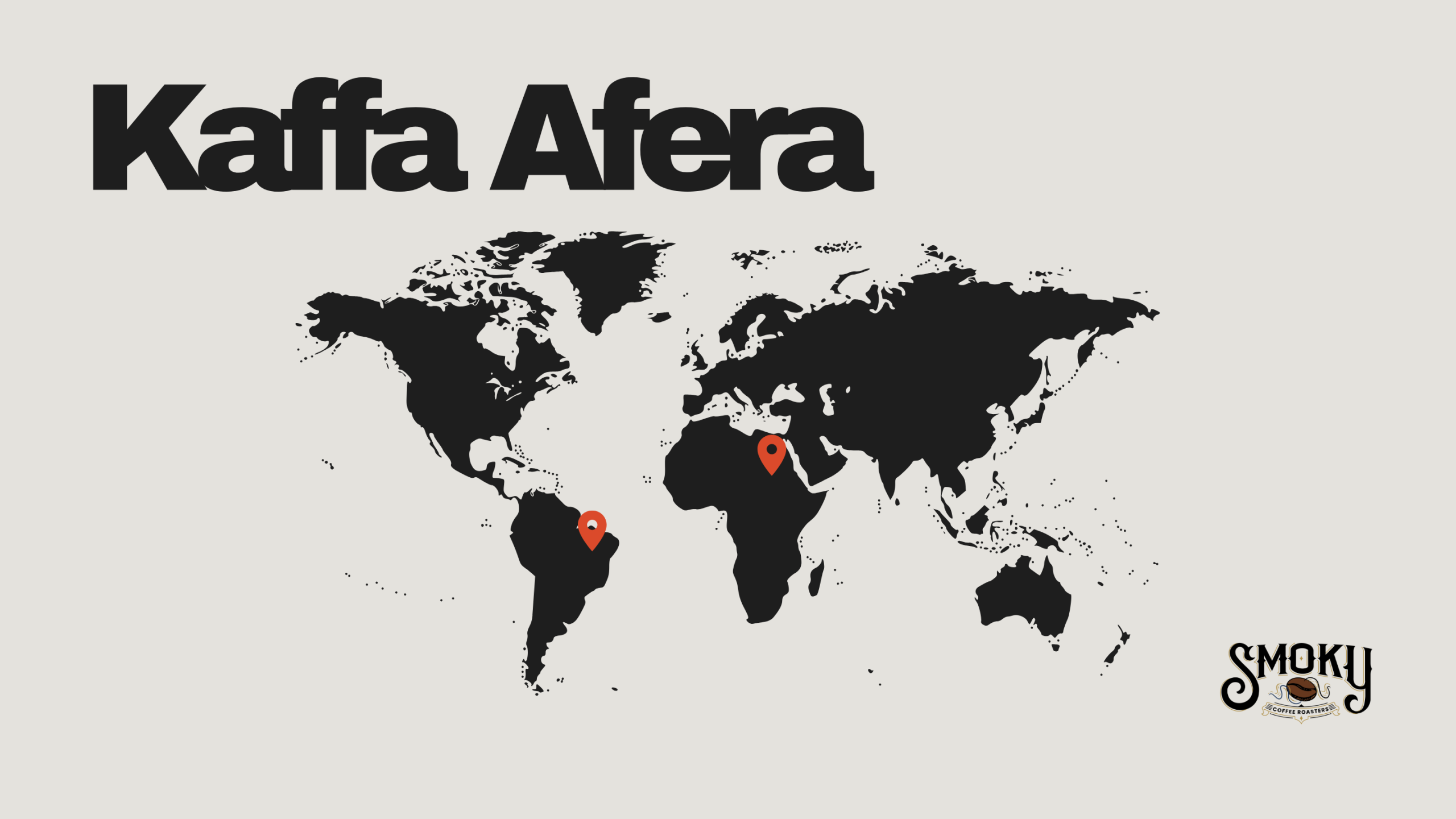 Smoky Coffee Roasters Kaffa Afera medium roast with chocolate, citrus, and caramel notes.